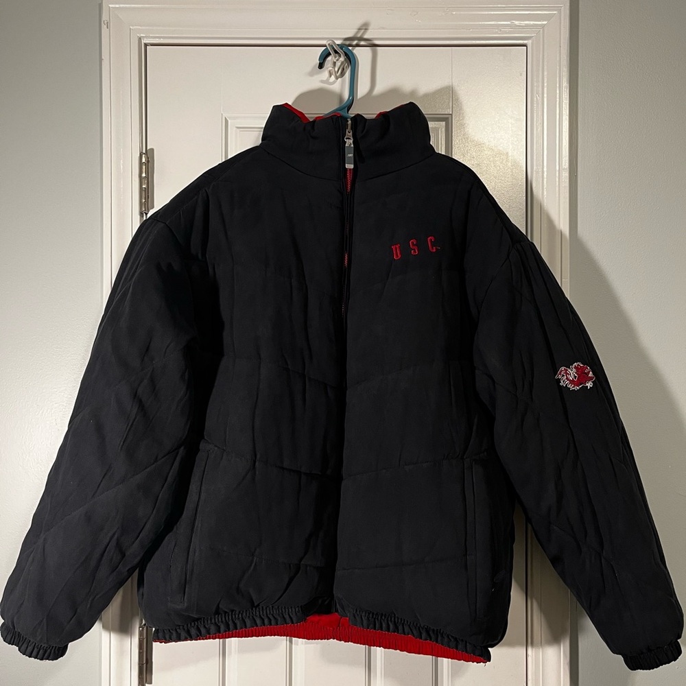 Reversible USC- Columbia Turtle Neck Puffer Jacket